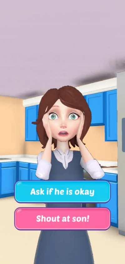 I remade the Momlife Simulator ad using actual gameplay