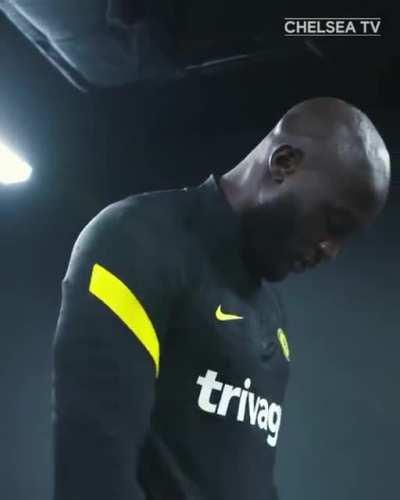 The way he taps the badge