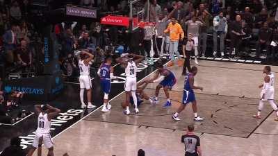 [Highlight] Trendon Watford gets his poster wiped away for an offensive foul