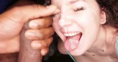 Being a cum guzzling slut makes me happy