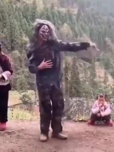 Man with nimble dance moves