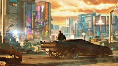 I made a cyberpunk animated wallpaper