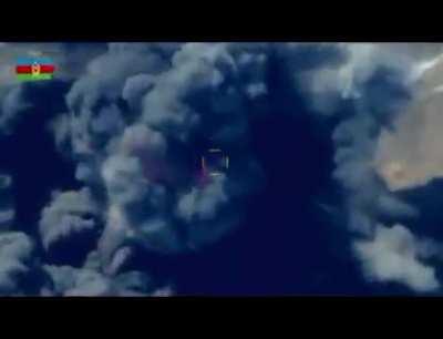 Azerbaijani Su-25 bomb strikes