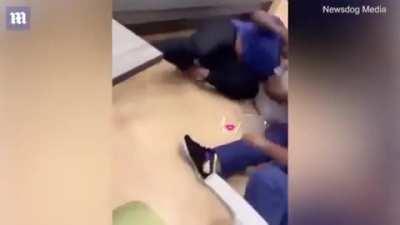 A couple of nurses go at it in a hospital in the UK