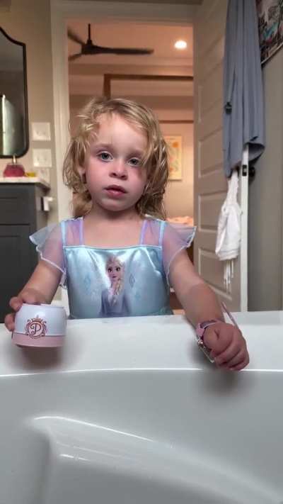 Putting some water in the tub