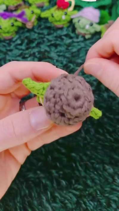 I crocheted a little goblin ‘fly fisher’ named Chumb Buckley!