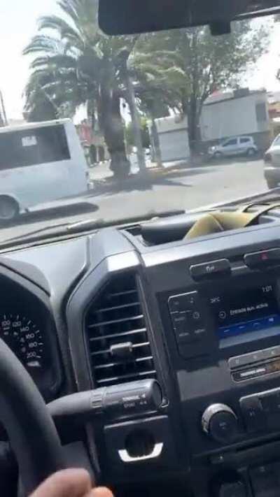 CJNG operator based in CDMX with a police escort