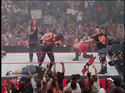 Stone Cold Steve Austin returns to save Team WWF from The Alliance (WWF RAW - July 16, 2001)