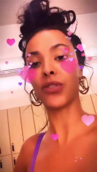 Maya Jama - Finally put on weight (taken from IG stories)