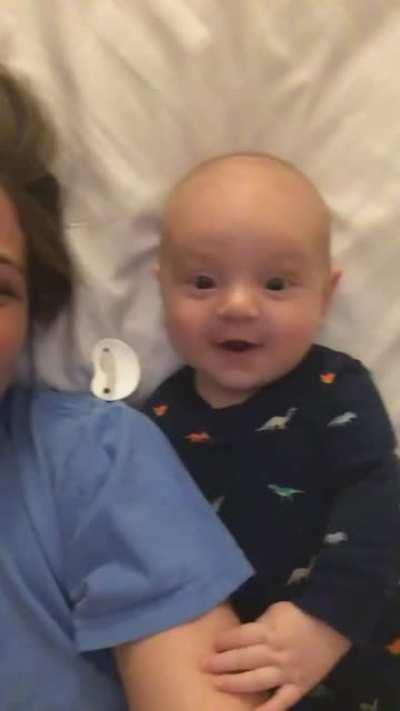 When you just can’t believe that you’re seeing TWO of Mommy.