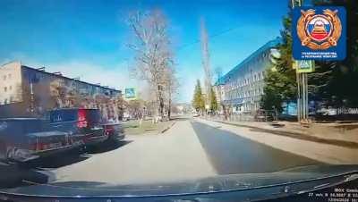 Woman in Kia hits elderly woman on a bicycle