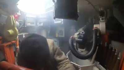 Ukrainian BMP-1 gunner firing 6 shells in under 20 seconds