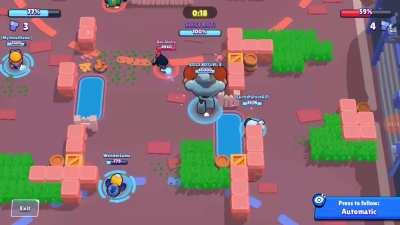 Siege bug:Siege bot gets stuck after bibi knocks it back in that area.Very hard to reproduce