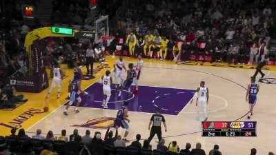 [Highlight] LeBron coast to coast for huge slam!