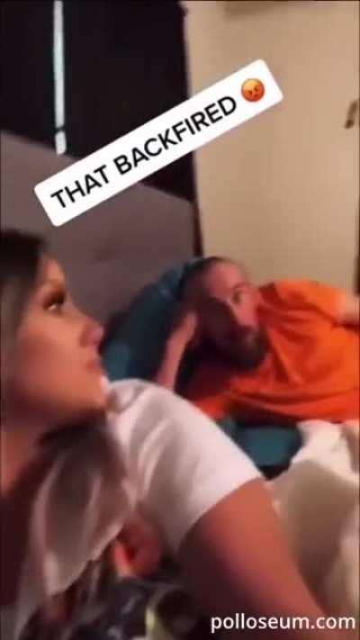 Her facial expressions at the end