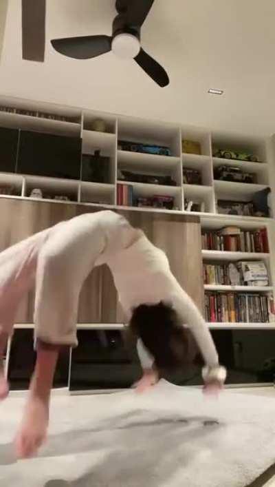 HMRB while I headstand.