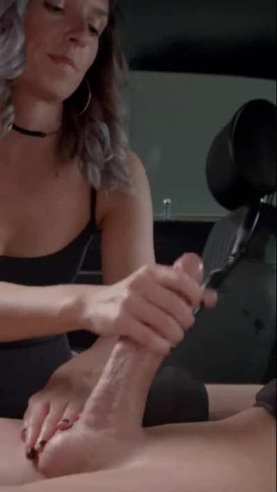 Perfect cock handjob