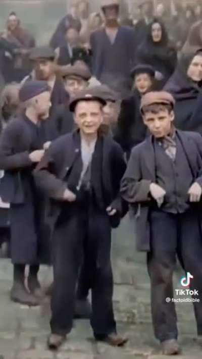 Children staring at a camera