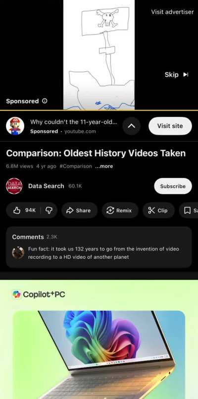 What is it with kids making useless ads.