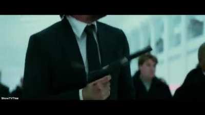 In John Wick Chapter 2, this scene between John and Common shows how I fight with my sibling during the family gathering.