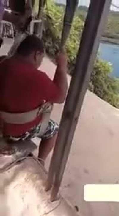 What will happen if you ignore any common sense and get on the zip-line 🤦‍♂️