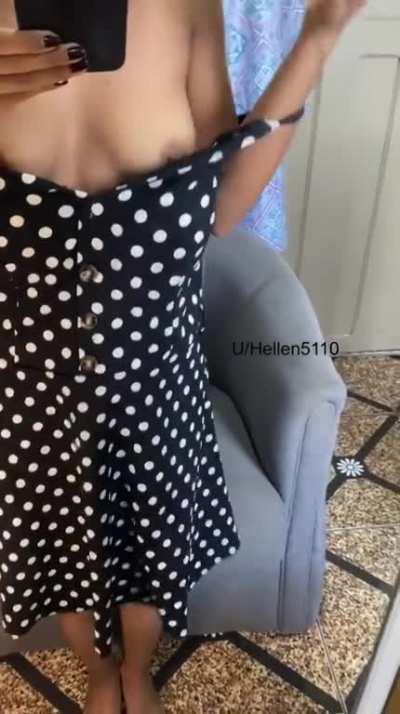 Polka dot removal, step by careful step. Worth the wait 😊