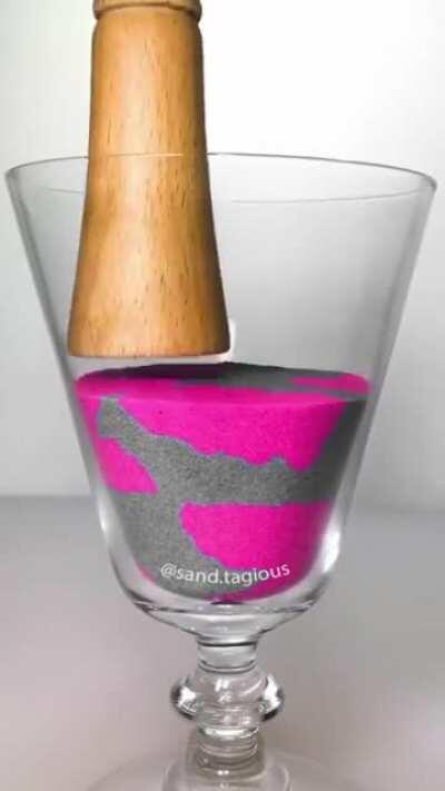 Smashing these sand LEGO bricks