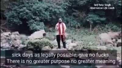 Financial and Work Advice from Self Help Guru