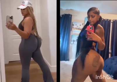 The battle of the one butt cheek twerks 