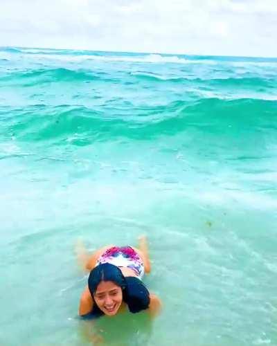 Salma in the Ocean - Instagram - 6/8/24