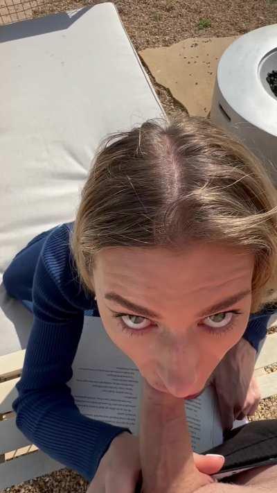 Step bro surprised my outside 