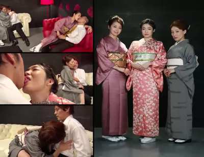 Maki Hojo, Ryu Enami, and Marina Matsumoto - Mature Women Kimono Orgy (Subtitled Promo)
