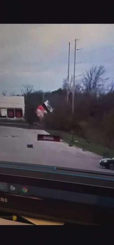 (2020) Today: Home Depot sign falls over during high winds and takes out multiple power lines