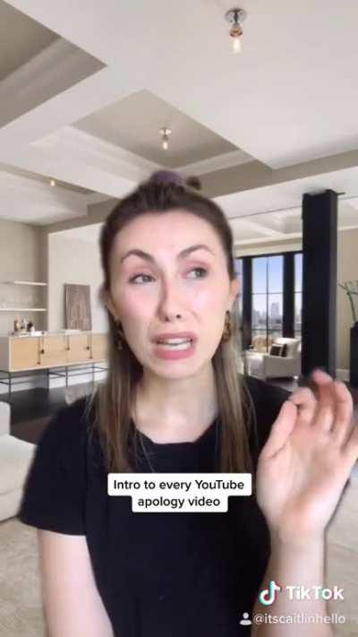 She’s really sorry...