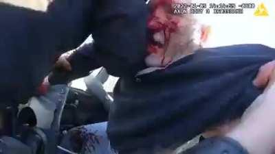 Heroic LAPD officers save pilot, who was forced to emergency land, just moments before an oncoming train hit his aircraft.