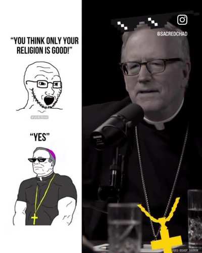 Bishop Barron mic drop