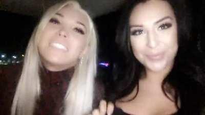Chanel &amp;amp; Aubrey messing around in a car