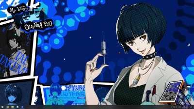 I made a Takemi animated desktop wallpaper for Wallpaper Engine in the PS4 theme style