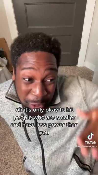 “I’m gonna spank you because you’re disrespecting me”