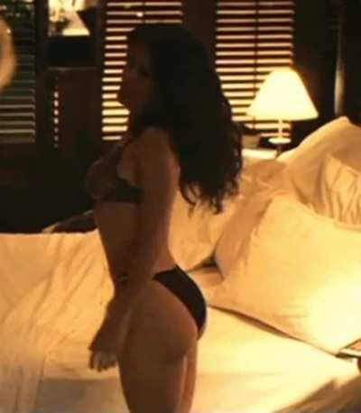 Salma Hayek knows it's December 1st and is ready for us.