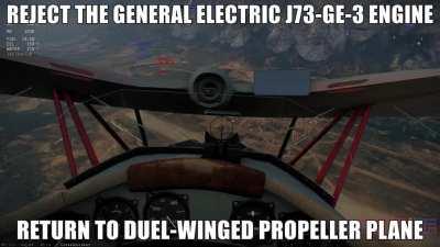 Reject modernity, return to biplane