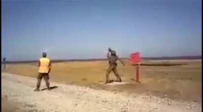 ADATS missiles the second after launch