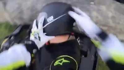 When you meet the jerk who PIT maneuvered you at the start of the race...