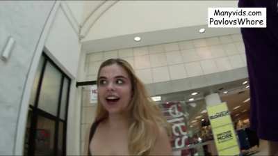 Messy Face in a Public Mall