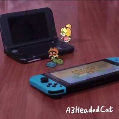 Switching from the old Animal Crossing to the new one like: