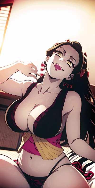 Daki (KnY) Nipslip (suggest more anime girls)