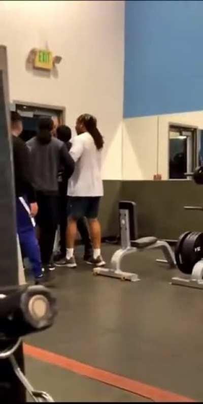 Challenging someone nearly three times your own size