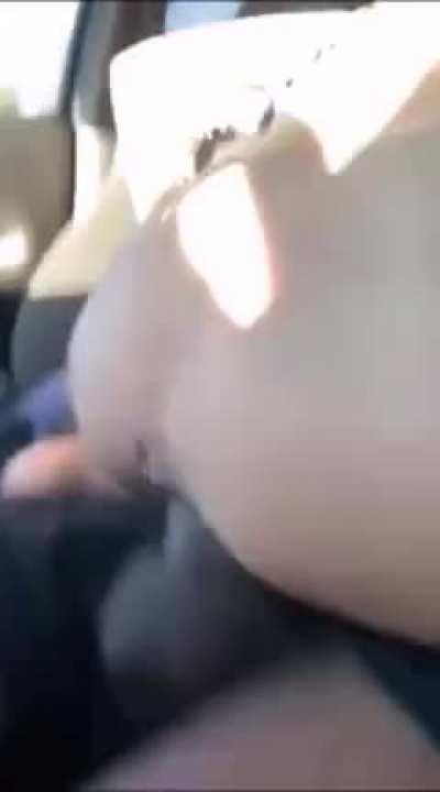 Riding a friend like crazy on the parking lot