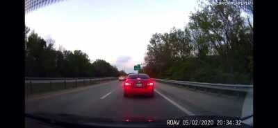 The car got obliterated