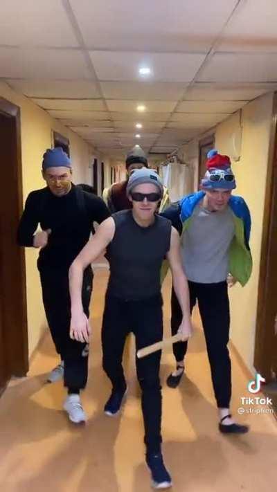 Video game walk sequence irl